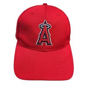 OC Sports Los Angeles Angels MLB Baseball Cap Red Mesh Adjustable Hat